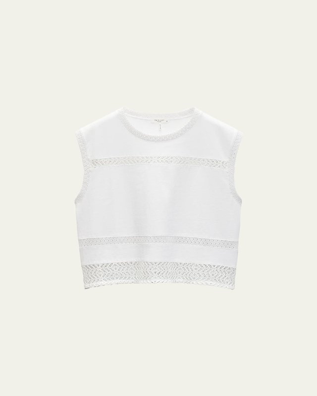 Rosie Embroidered Muscle Tank Top